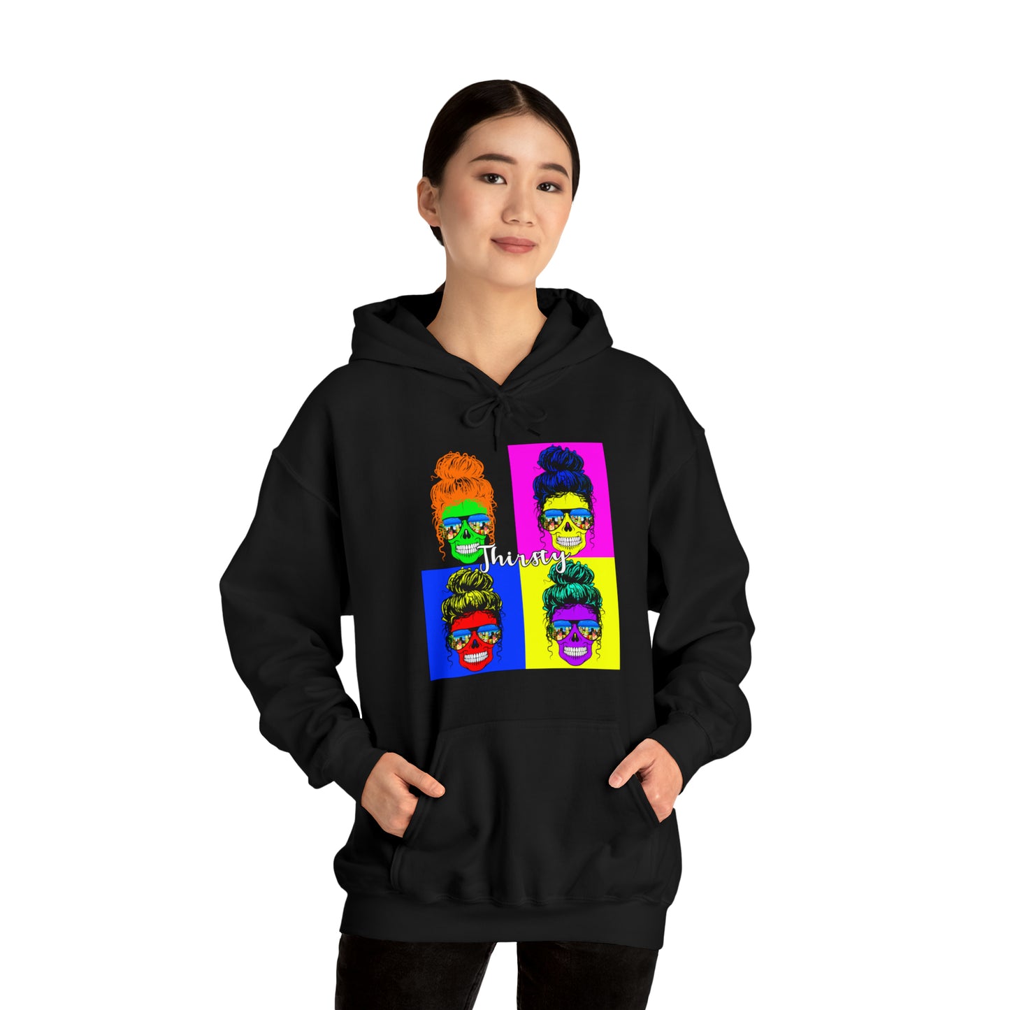 Thirsty Skull pop art Unisex Heavy Blend™ Hoodie