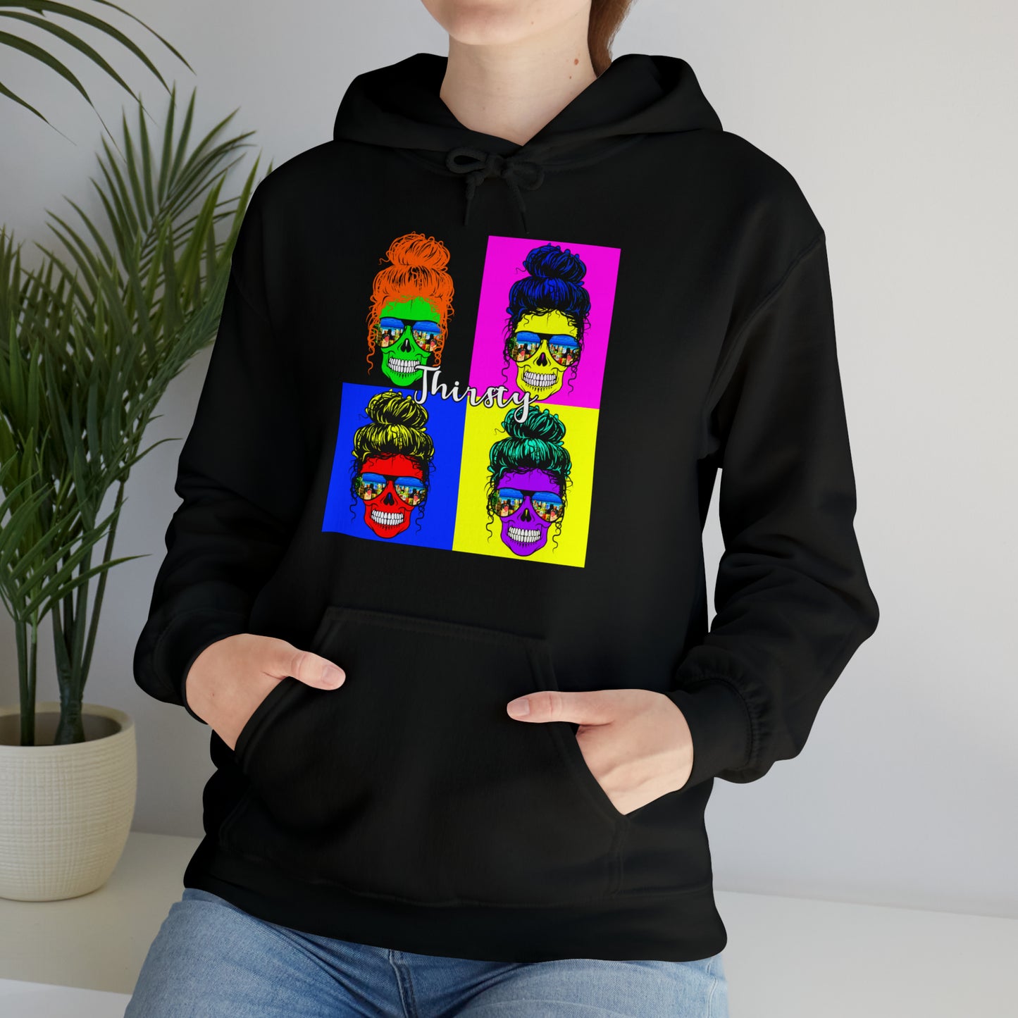 Thirsty Skull pop art Unisex Heavy Blend™ Hoodie