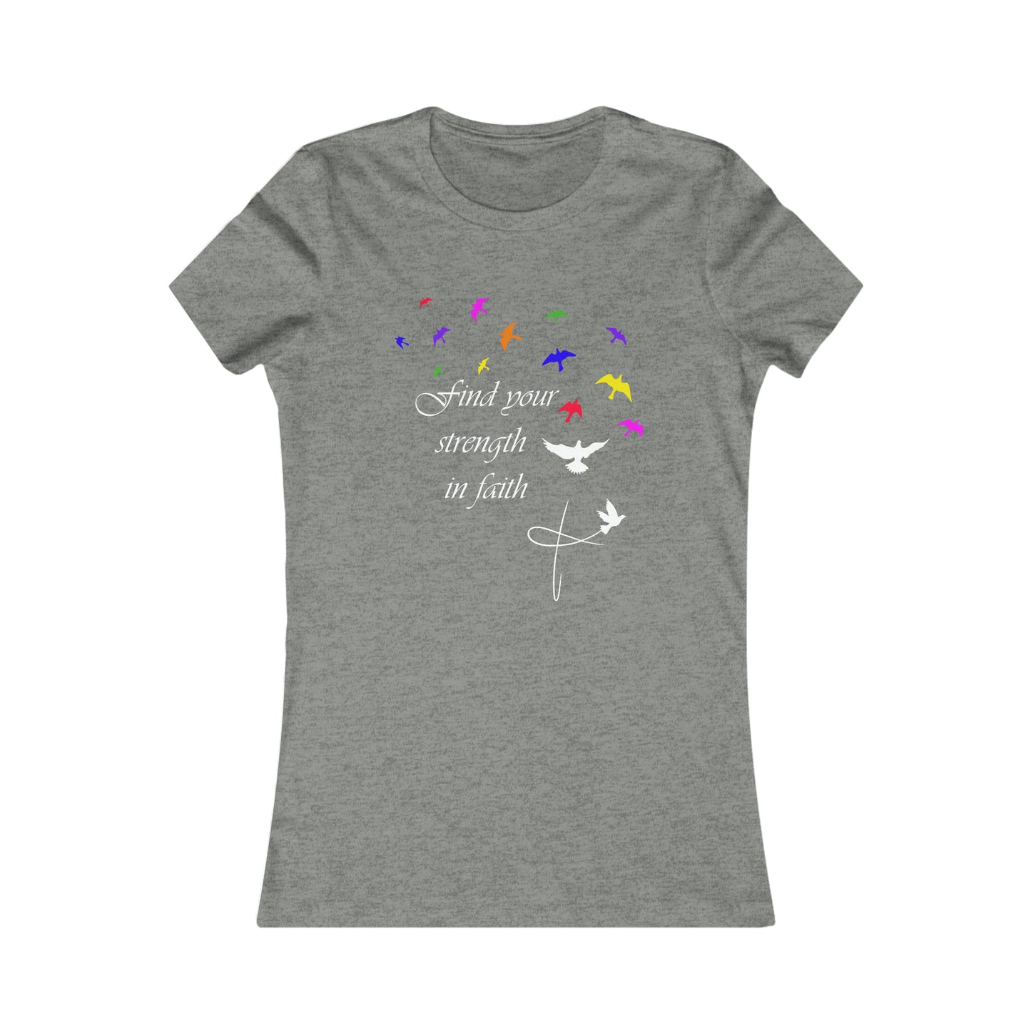 Strength in Faith Slim fit T-Shirt multicolore