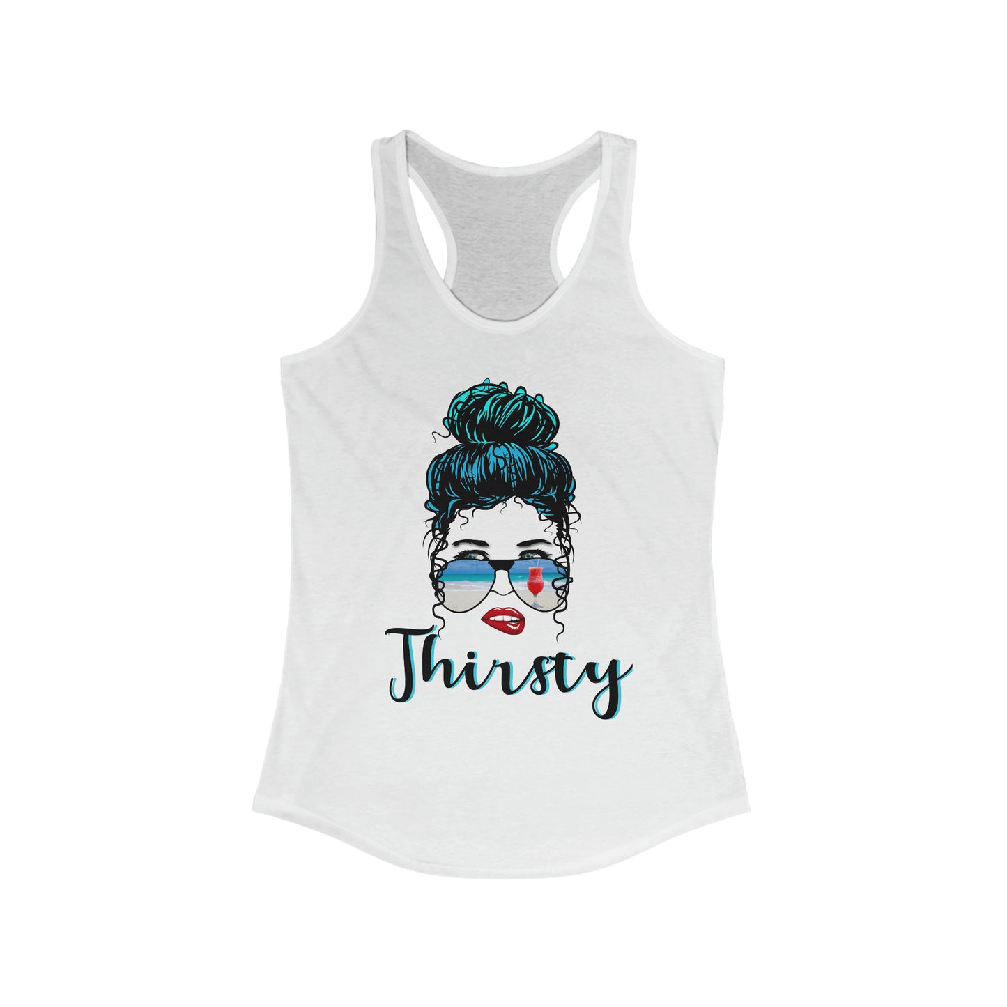 Thirsty sexy girl Racerback Tank