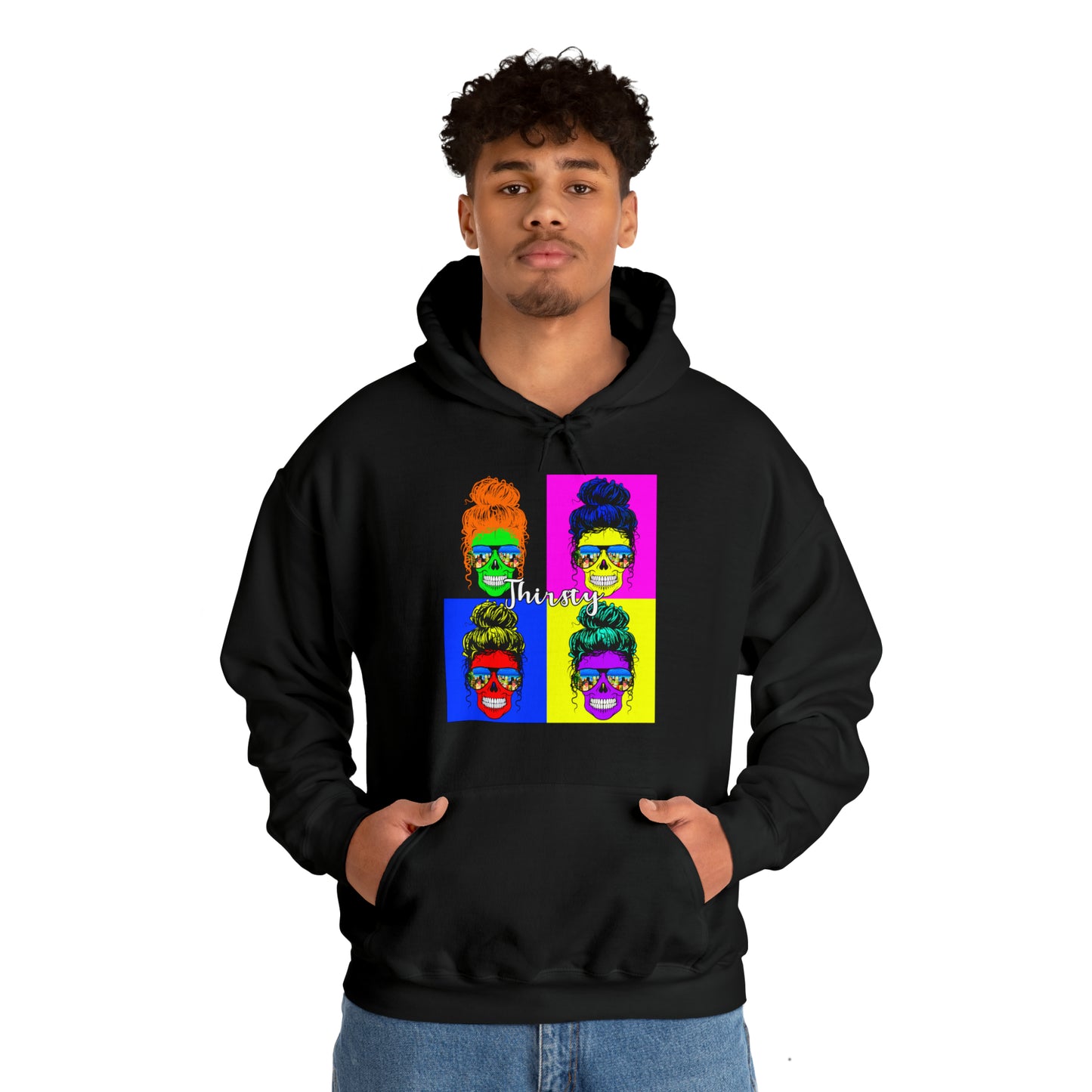 Thirsty Skull pop art Unisex Heavy Blend™ Hoodie