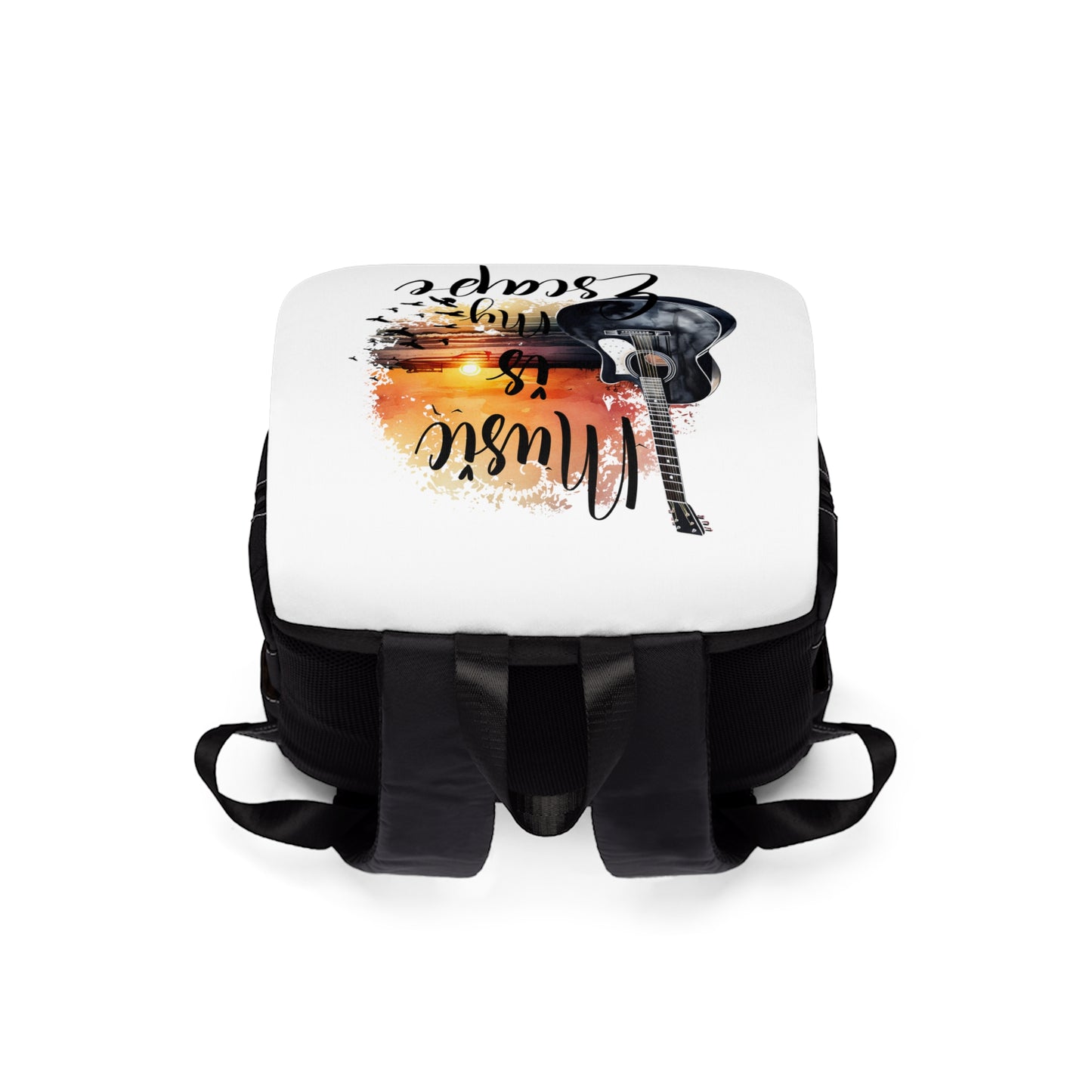 Music is my Escape Unisex Casual Shoulder Backpack