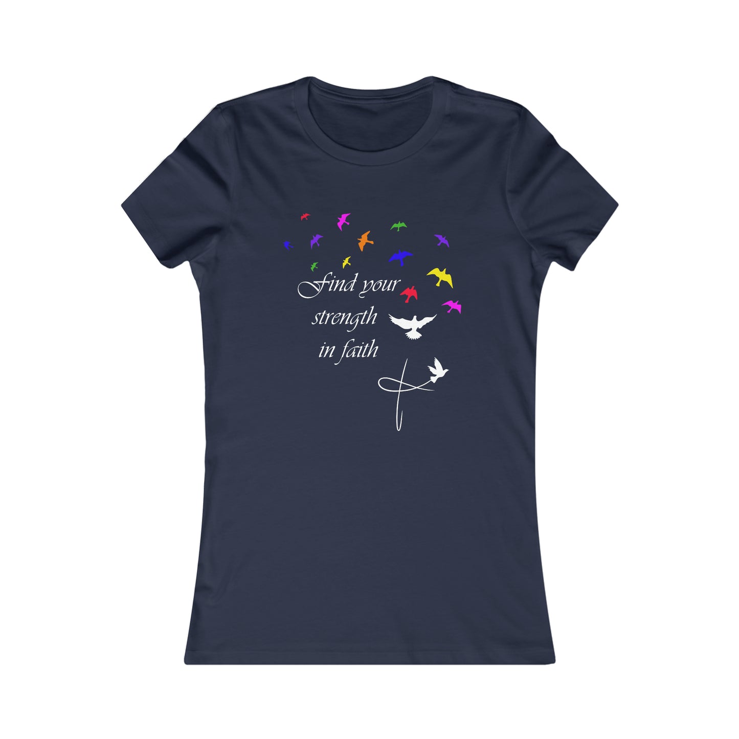 Strength in Faith Slim fit T-Shirt multicolore