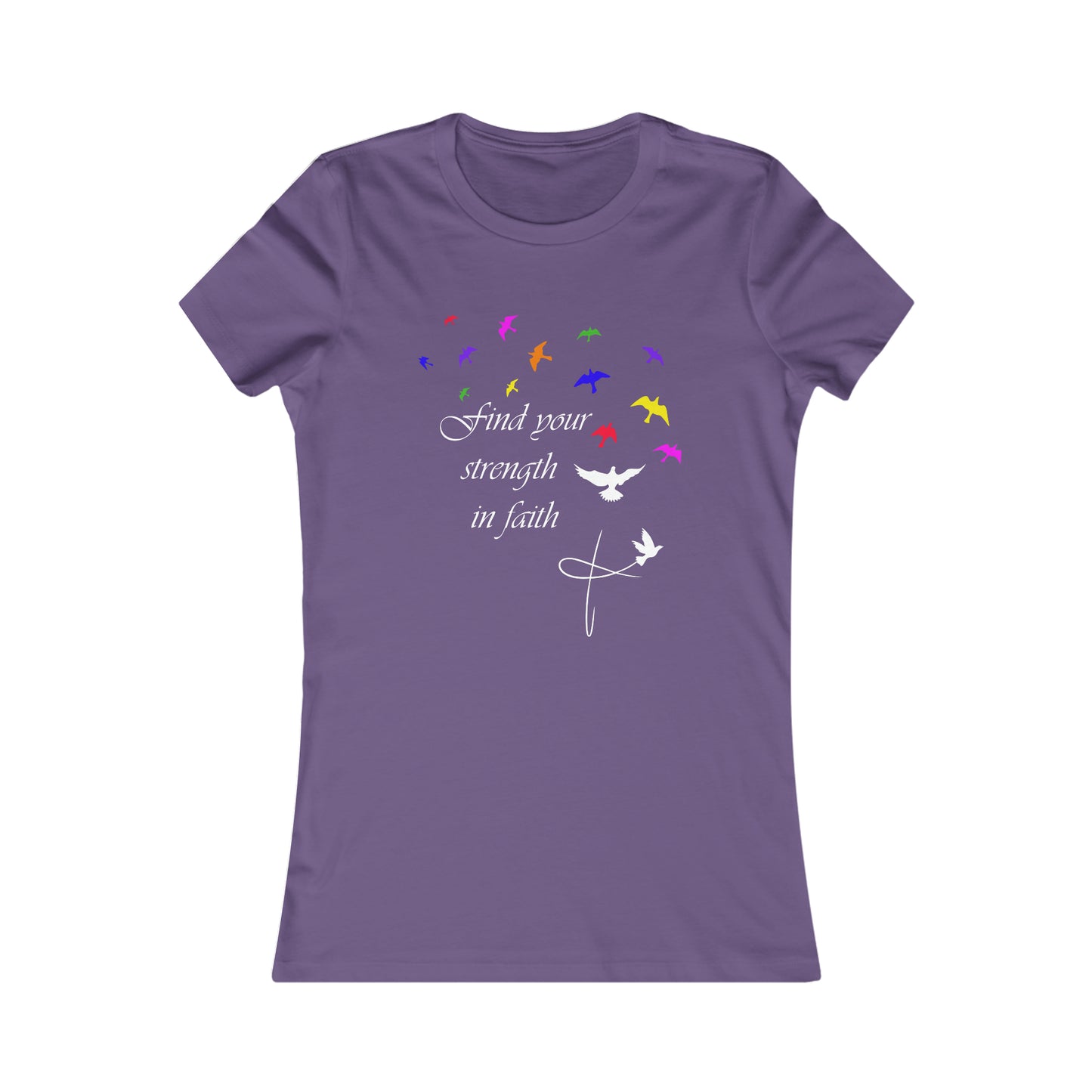 Strength in Faith Slim fit T-Shirt multicolore