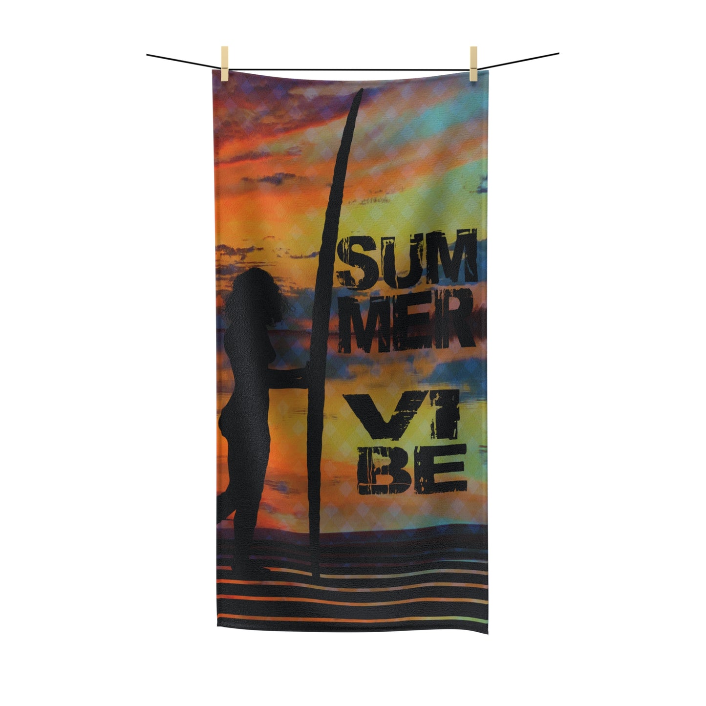 Serviette en Polycoton Summer vibes surf