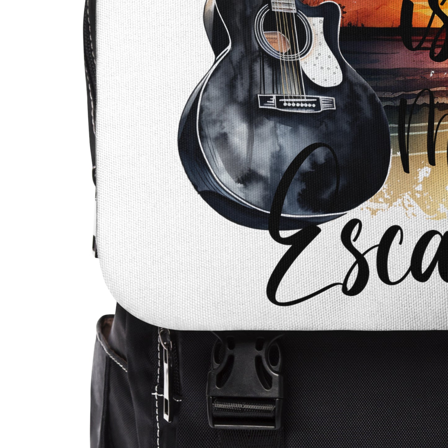 Music is my Escape Unisex Casual Shoulder Backpack