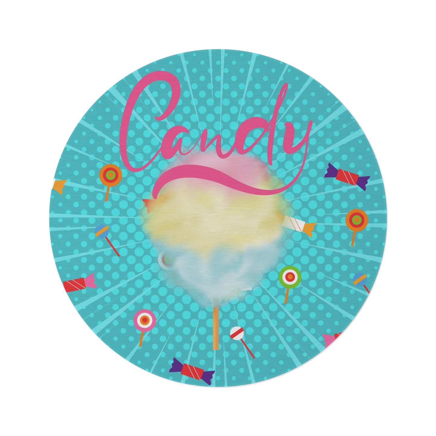 Tapis circulaire Candy