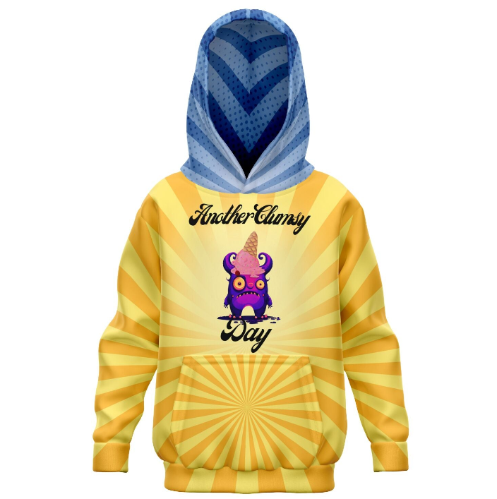 Clumsy Monster Children's Hoodie (AOP)