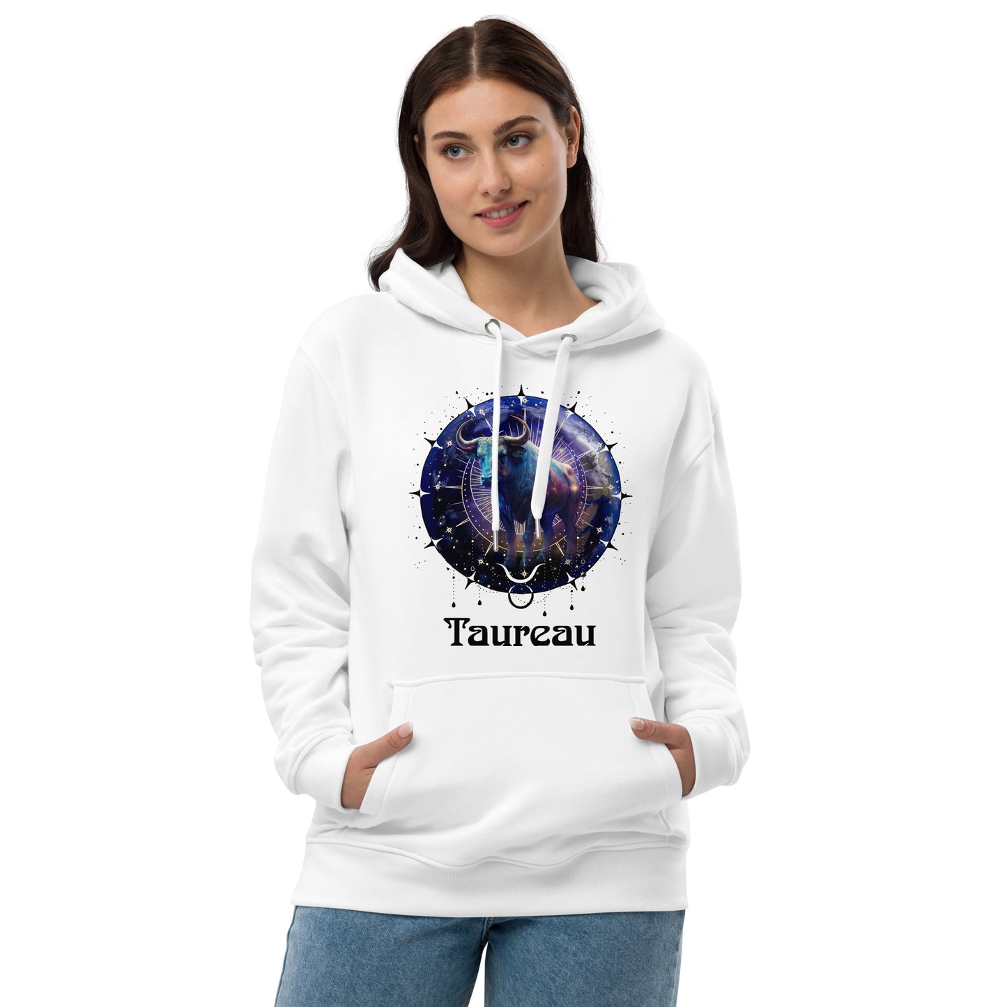 Zodiaque Taureau Hoodie premium écologique