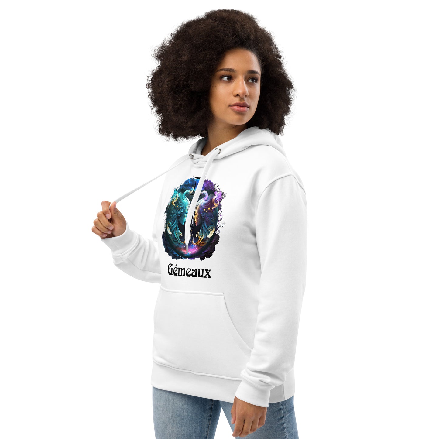 Zodiaque Gémeaux Hoodie premium écologique
