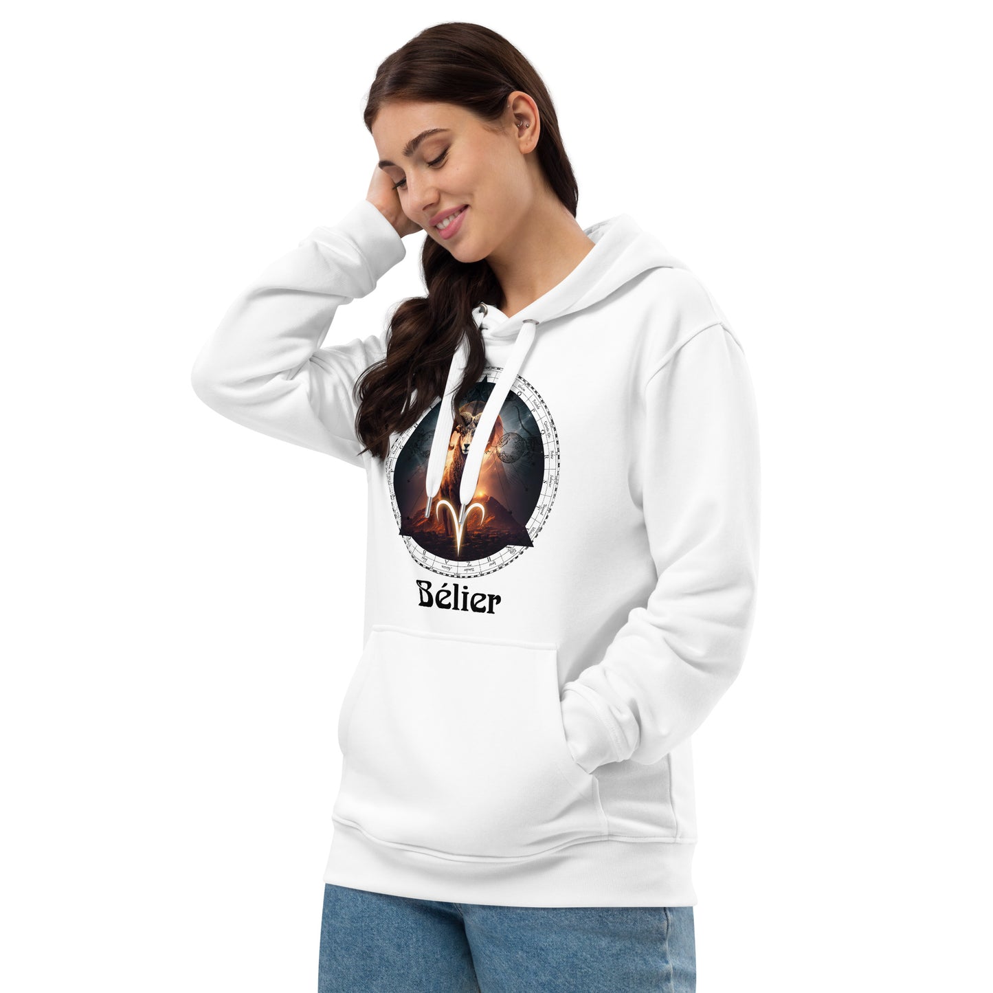 Zodiaque Bélier Hoodie premium écologique