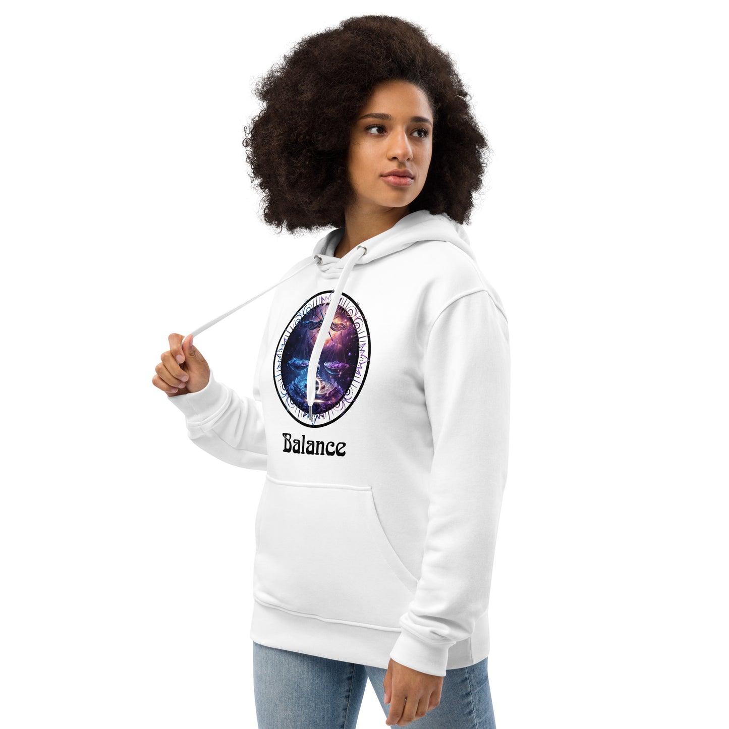 Zodiaque Balance Hoodie premium écologique