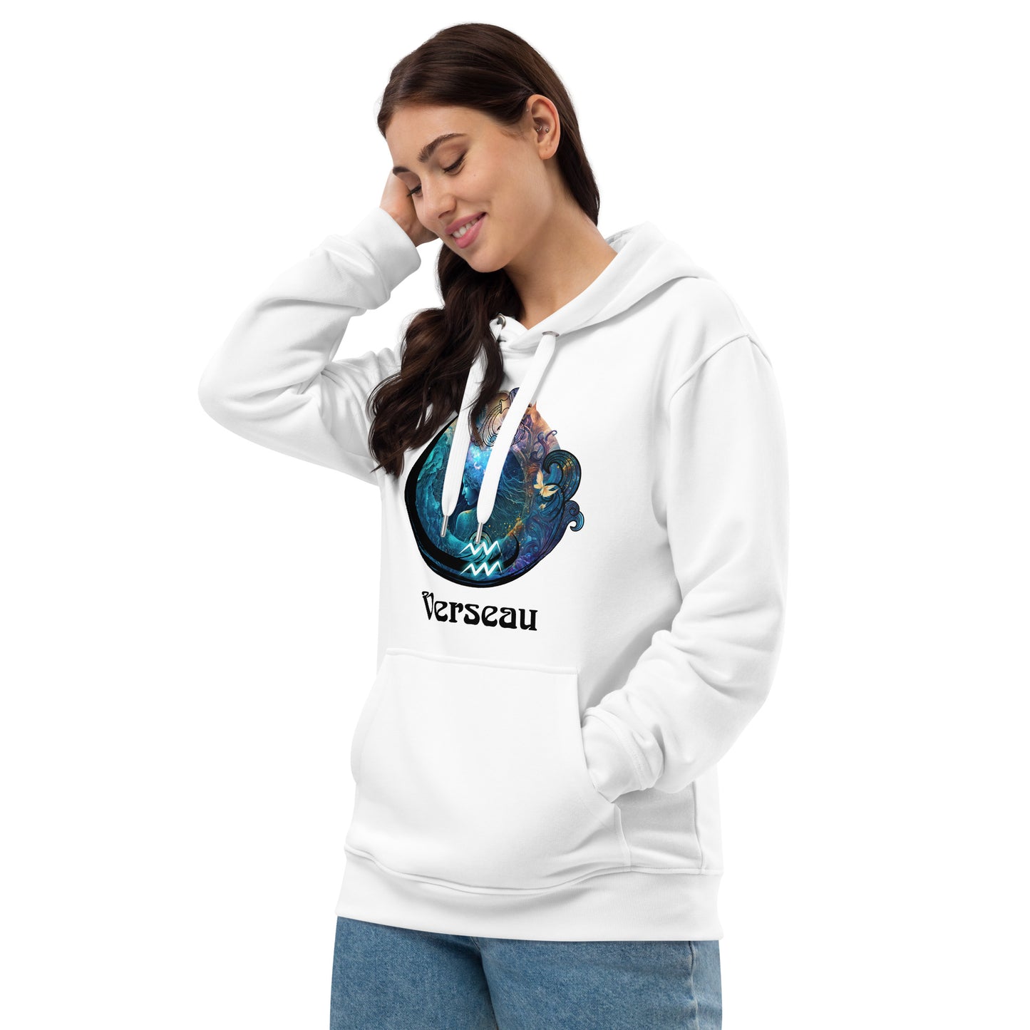 Zodiaque Verseau Hoodie premium écologique