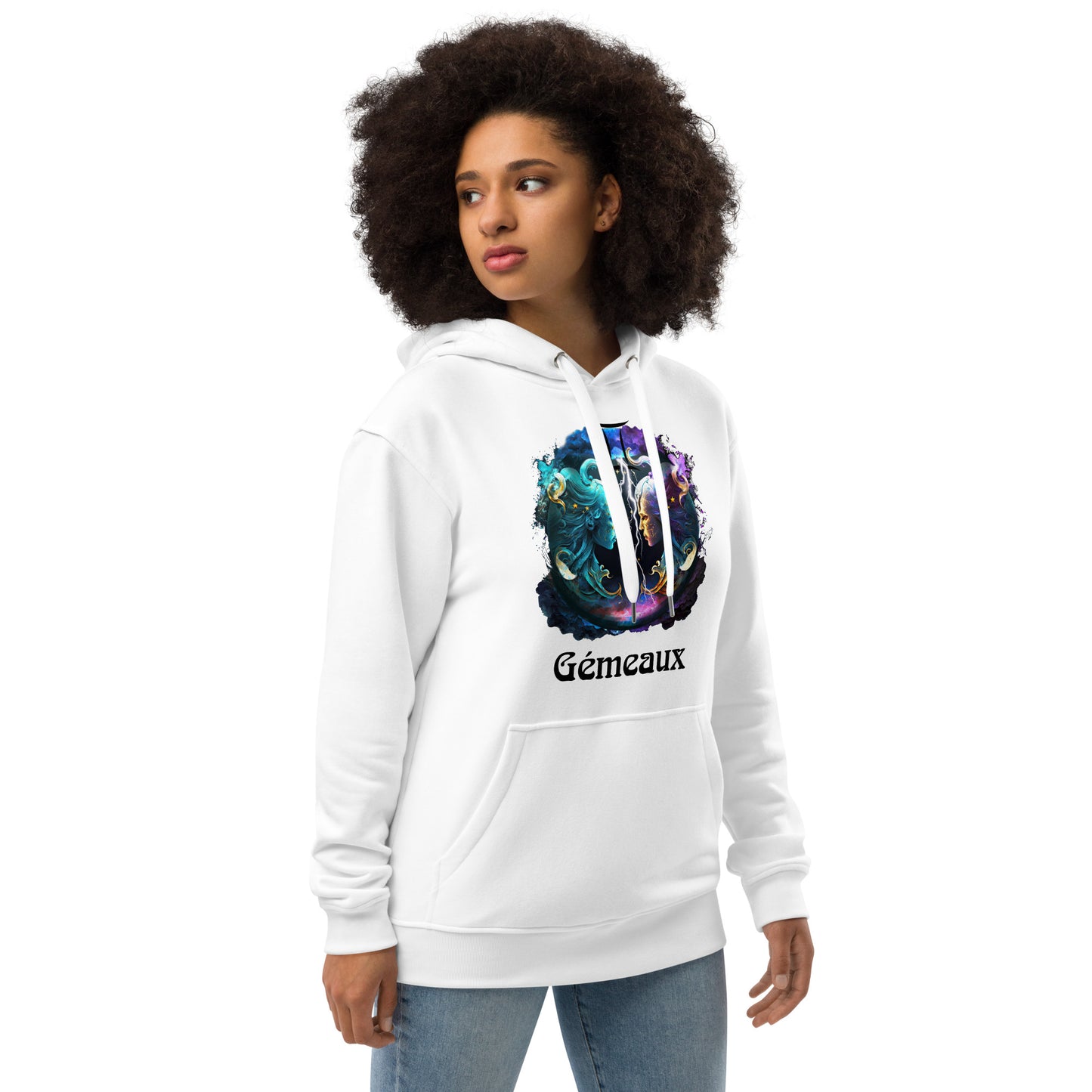 Zodiaque Gémeaux Hoodie premium écologique
