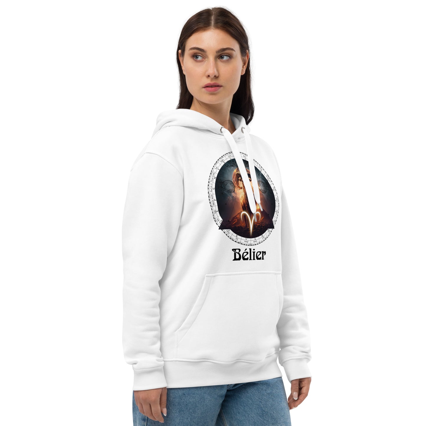 Zodiaque Bélier Hoodie premium écologique