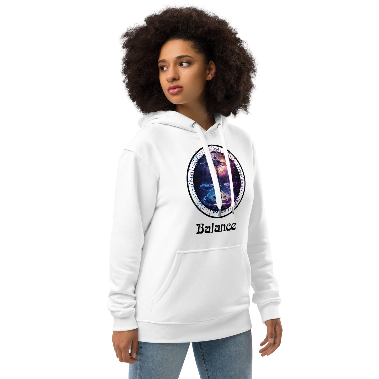 Zodiaque Balance Hoodie premium écologique