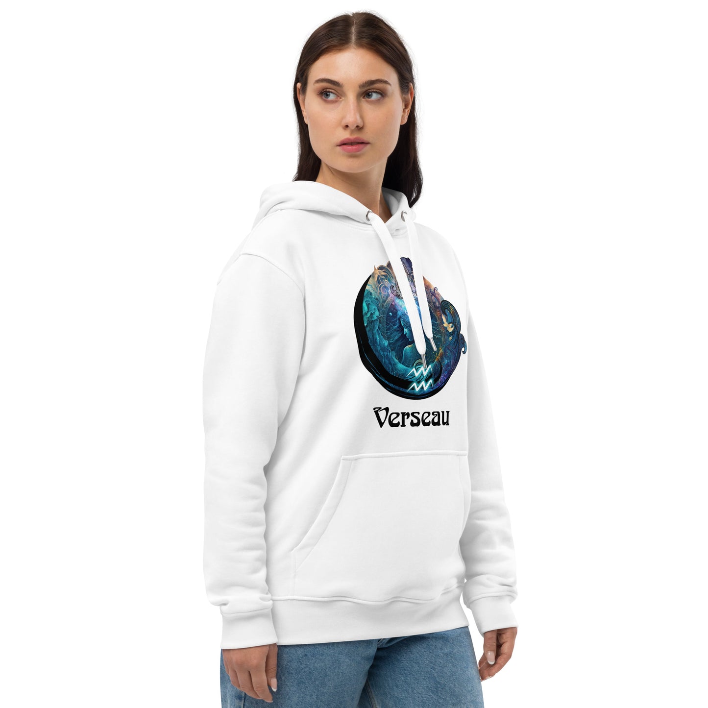 Zodiaque Verseau Hoodie premium écologique