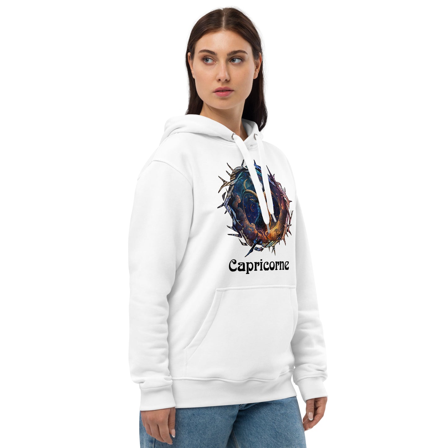 Zodiaque Capricorne Hoodie premium écologique
