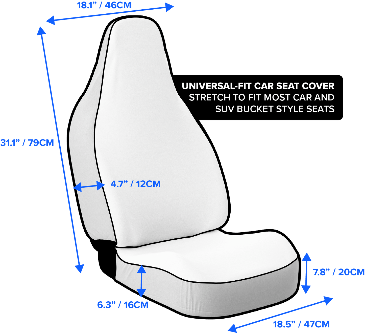 Surfing Ananas Car Seat Cover