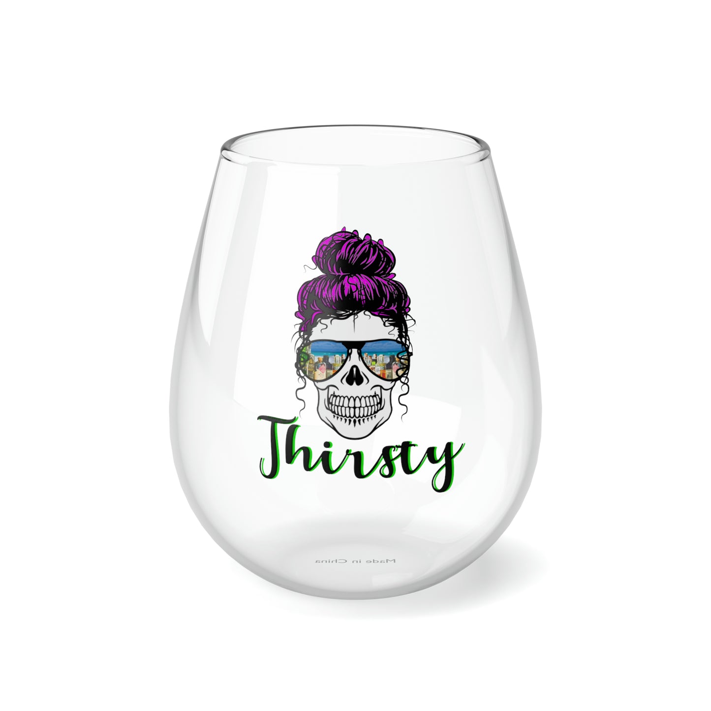 Thirsty Skull,  Verre de vin, 11.75oz