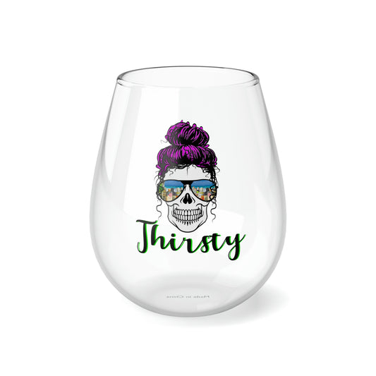 Thirsty Skull,  Verre de vin, 11.75oz