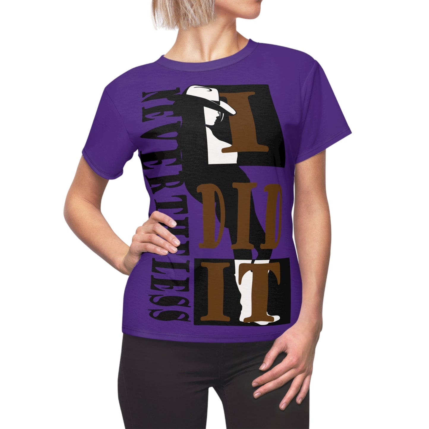 Nevertheless I did it country purple T-shirt