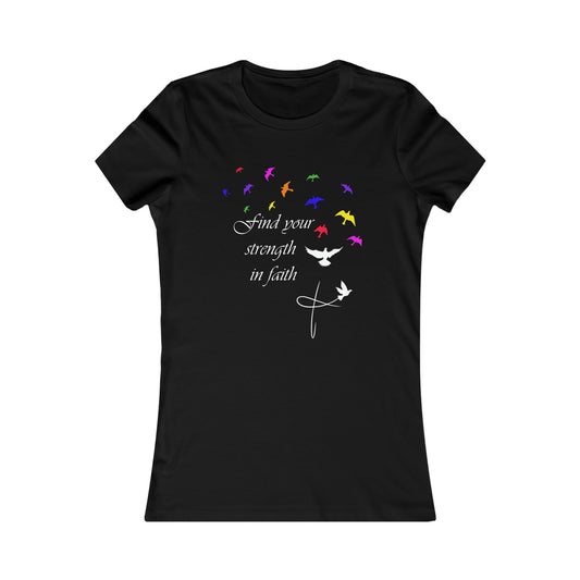 Strength in Faith Slim fit T-Shirt multicolore