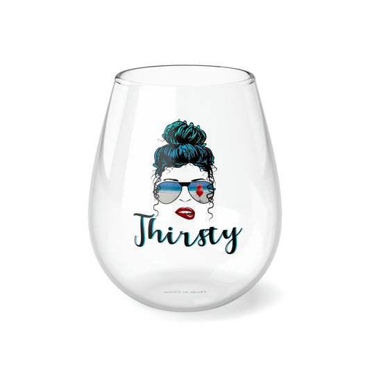 Thirsty Girl sunglasses Verre de vin, 11.75oz