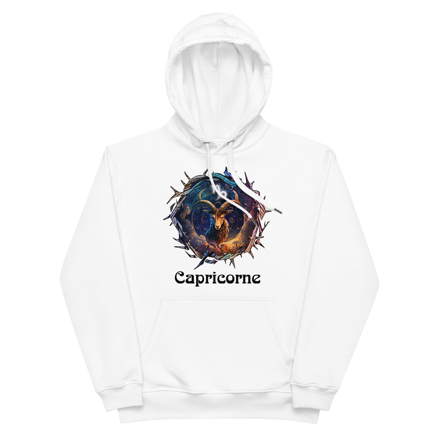 Zodiaque Capricorne Hoodie premium écologique