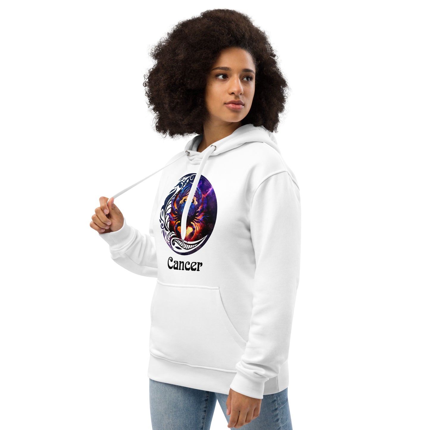 Zodiaque Cancer Hoodie premium écologique